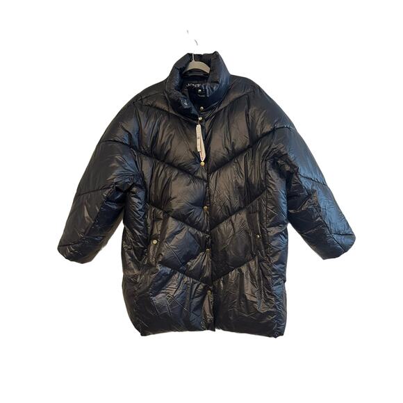 NWT J. Crew Villa Puffer Coat with PrimaLoft Black Size XXL - Picture 2 of 8